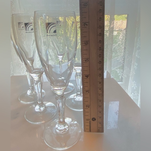 NIB 6 Champagne Flutes - Handblown Bormioli โDonatelloโ by Luigi Bormioli, Italy - Picture 4 of 9